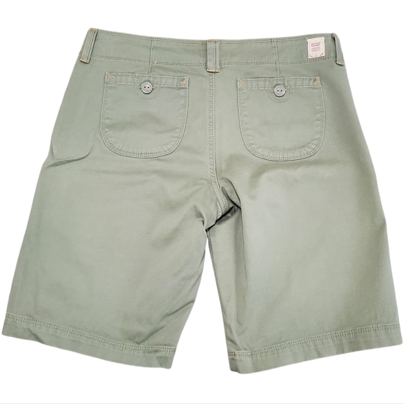 Y2K Levi’s Bermuda Length Shorts Twill Size 10 Mid Rise Jorts Soft Grunge - Picture 7 of 13